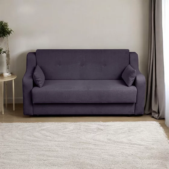 Canapea Extensibila Gina XL, 190x100x95 cm, Stofa Lara 6 Gri picture - 3