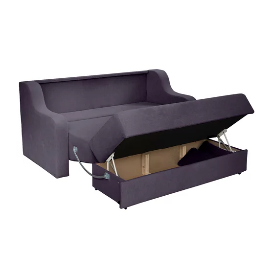 Canapea Extensibila Gina XL, 190x100x95 cm, Stofa Lara 6 Gri picture - 2