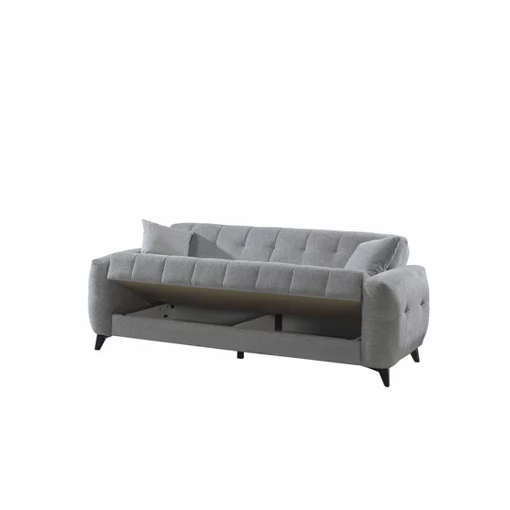 Canapea Extensibila Hermes, 222x88x88 cm, Stofa, Gri picture - 4