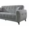 Canapea Extensibila Hermes, 222x88x88 cm, Stofa, Gri picture - 5