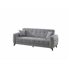 Canapea Extensibila Hermes, 222x88x88 cm, Stofa, Gri