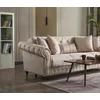 Canapea Extensibila Ibiza 3L, 238x85x91 cm, Stofa, Crem picture - 3
