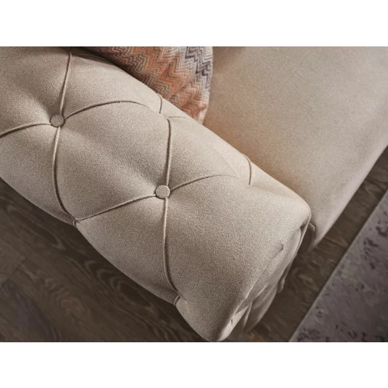 Canapea Extensibila Ibiza 3L, 238x85x91 cm, Stofa, Crem picture - 5