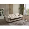 Canapea Extensibila Ibiza 3L, 238x85x91 cm, Stofa, Crem picture - 4