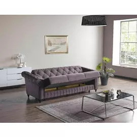 Canapea Extensibila Ibiza 3L, 238x85x91 cm, Gri