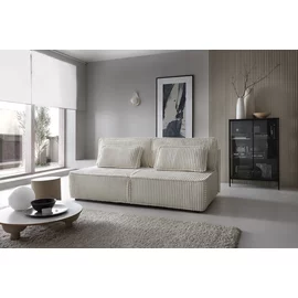 Canapea Extensibila Komma, 200x112 x86 cm, Stofa, Crem