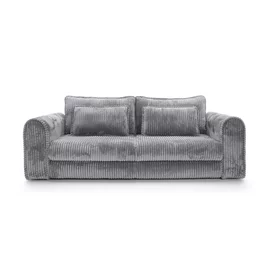 Canapea Extensibila Lil Buddy, 260x106x89 cm,  Stofa - Gri Metalic