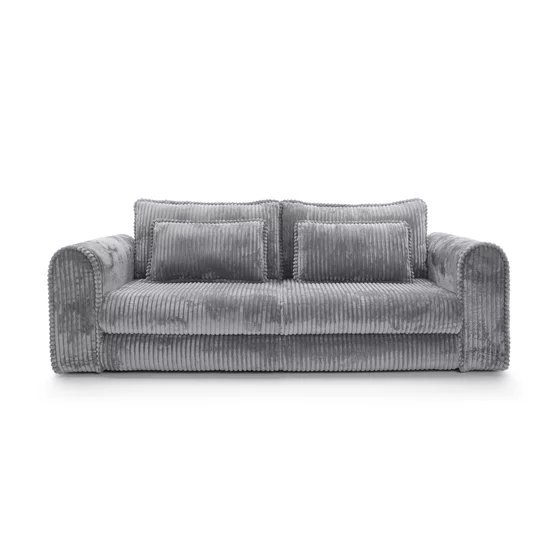 Canapea Extensibila Lil Buddy, 260x106x89 cm,  Stofa - Gri Metalic picture - 1