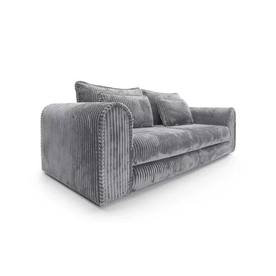 Canapea Extensibila Lil Buddy, 260x106x89 cm,  Stofa - Gri Metalic picture - 8