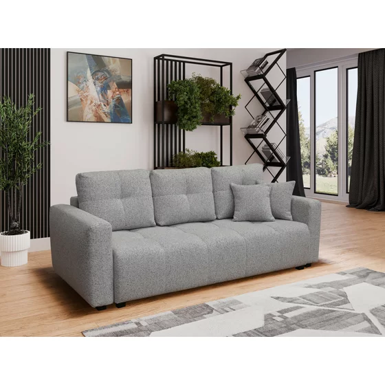 Canapea Extensibila London, 240x112x100 cm, Stofa Gri picture - 1