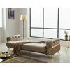 Canapea Extensibila Marbella, 235x90x74 cm, Catifea, Beige picture - 3