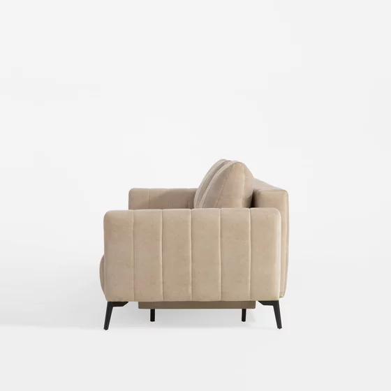 Canapea Extensibila Marion, 221x102x92 cm, Stofa Beige picture - 3