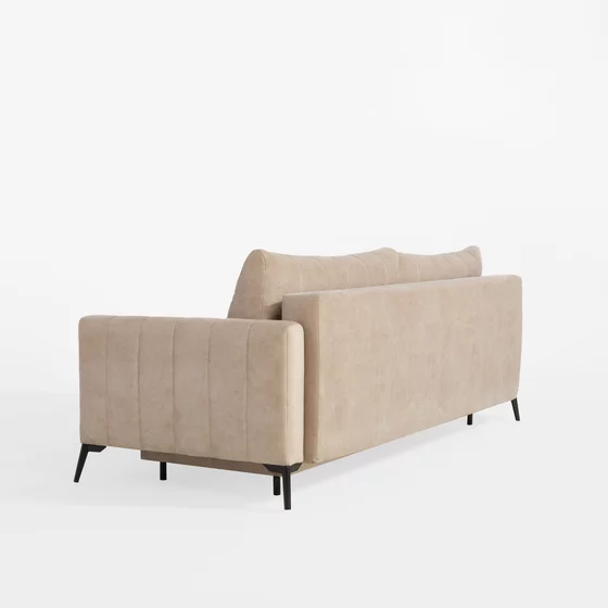 Canapea Extensibila Marion, 221x102x92 cm, Stofa Beige picture - 4