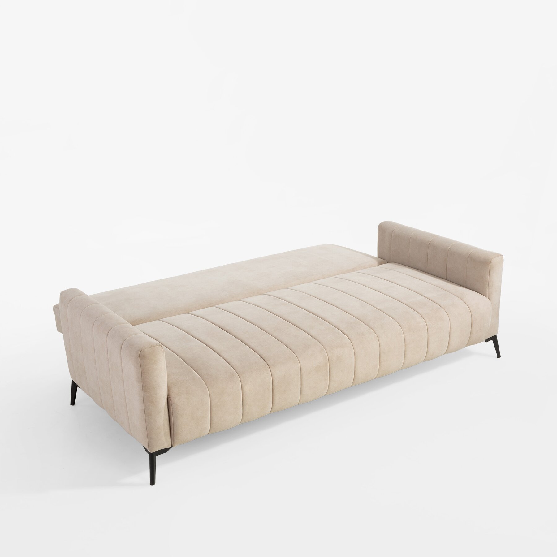 Canapea Extensibila Marion, 221x102x92 cm, Stofa Beige - Kalenda