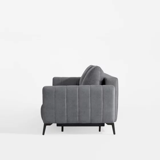 Canapea Extensibila Marion, 221x102x92 cm, Stofa Gri picture - 3
