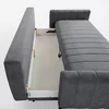 Canapea Extensibila Marion, 221x102x92 cm, Stofa Gri picture - 6