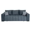 Canapea Extensibila Mauro, 3 Locuri, 236x97x70 cm, Stofa, Gri picture - 1