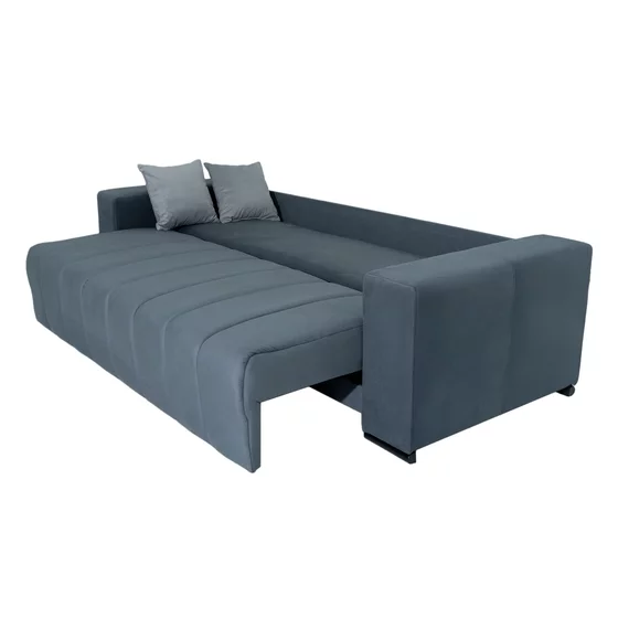 Canapea Extensibila Mauro, 3 Locuri, 236x97x70 cm, Stofa, Gri picture - 3