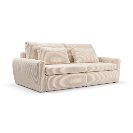Canapea Extensibila Mevi Extra Large, 240x120x90 cm, Stofa Crem picture - 2