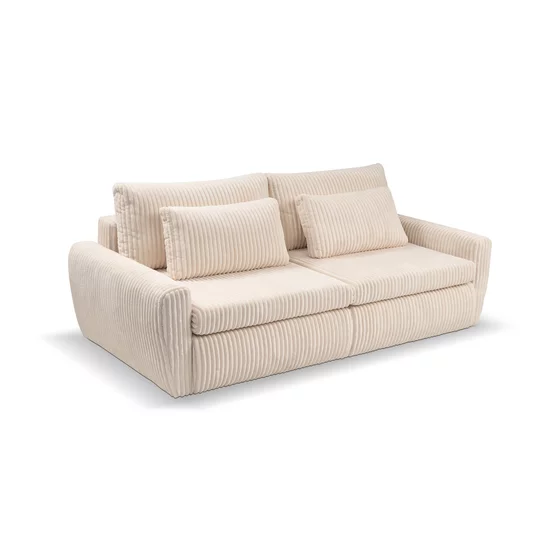 Canapea Extensibila Mevi Extra Large, 240x120x90 cm, Stofa Crem picture - 3