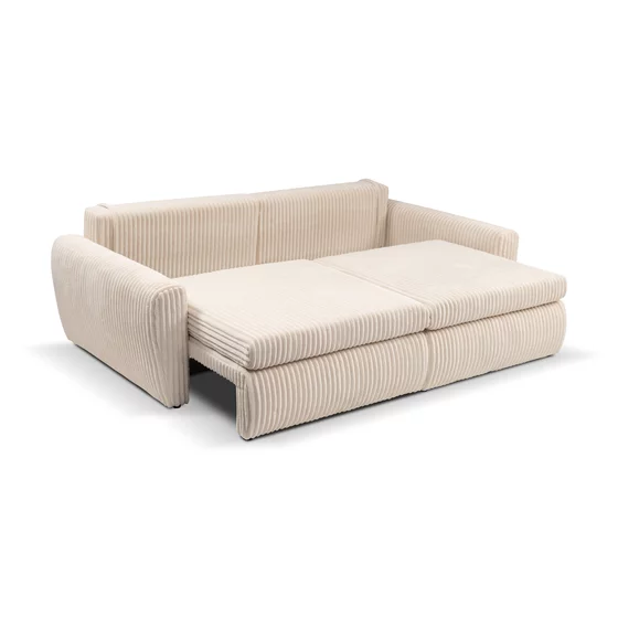 Canapea Extensibila Mevi Extra Large, 240x120x90 cm, Stofa Crem picture - 4