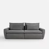 Canapea Extensibila Mevi Extra Large, 240x120x90 cm, Stofa Gri Inchis picture - 1