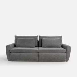 Canapea Extensibila Mevi Extra Large, 240x120x90 cm, Stofa Gri Inchis