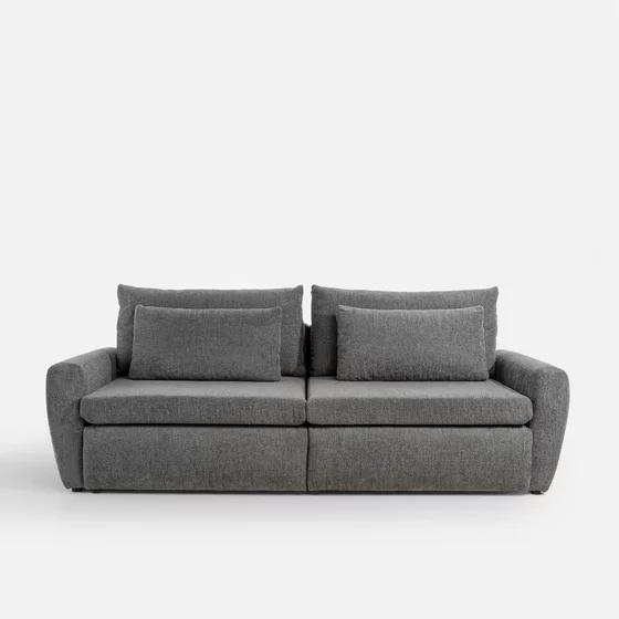Canapea Extensibila Mevi Extra Large, 240x120x90 cm, Stofa Gri Inchis picture - 1