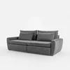 Canapea Extensibila Mevi Extra Large, 240x120x90 cm, Stofa Gri Inchis picture - 2