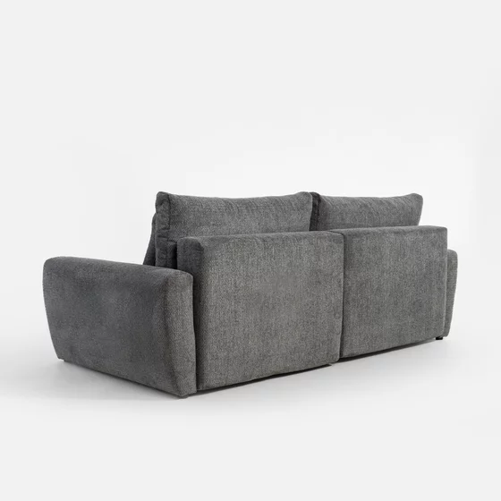 Canapea Extensibila Mevi Extra Large, 240x120x90 cm, Stofa Gri Inchis picture - 3