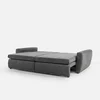 Canapea Extensibila Mevi Extra Large, 240x120x90 cm, Stofa Gri Inchis picture - 4