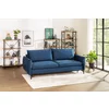 Canapea Extensibila Midori, 224x105x89, Stofa, Albastra picture - 1