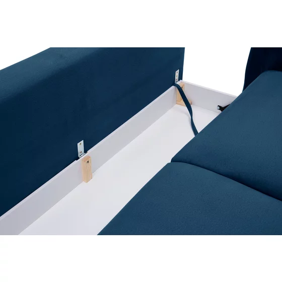 Canapea Extensibila Midori, 224x105x89, Stofa, Albastra picture - 5
