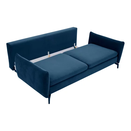 Canapea Extensibila Midori, 224x105x89, Stofa, Albastra picture - 3
