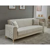 Canapea Extensibila Montero, 233х85х90 cm, Catifea, Crem picture - 1