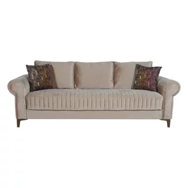 Canapea Extensibila Monza,  232x96x84 cm, Catifea, Beige