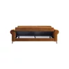 Canapea Extensibila Monza,  232x96x84 cm, Catifea, Maro picture - 2