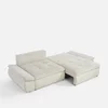 Canapea Extensibila Nube Big, 263x122x95 cm, Stofa Artico Beige Deschis picture - 3
