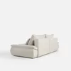 Canapea Extensibila Nube Big, 263x122x95 cm, Stofa Artico Beige Deschis picture - 5