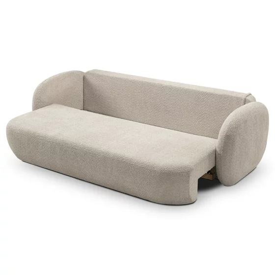 Canapea Extensibila Olio, 238x101x86.5 cm, Stofa - Beige picture - 7