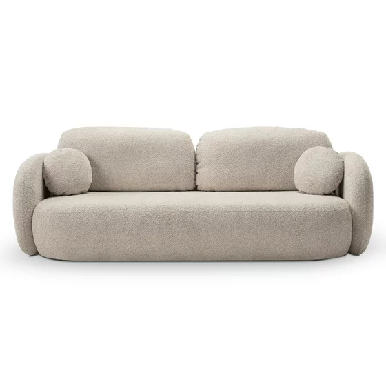 Canapea Extensibila Olio, 238x101x86.5 cm, Stofa - Beige picture - 9