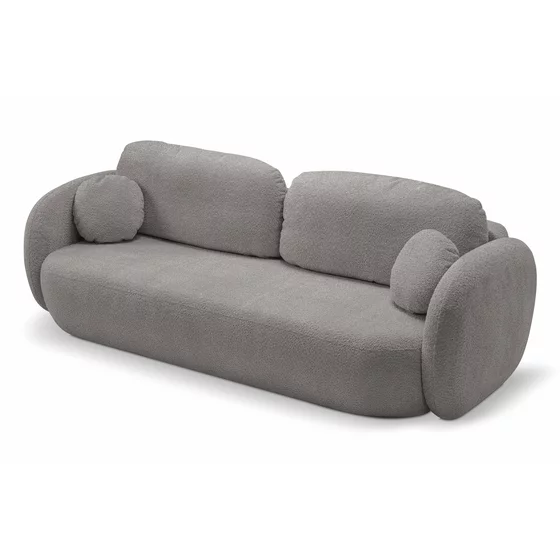 Canapea Extensibila Olio, 238x101x86.5 cm, Stofa - Gri Inchis picture - 4