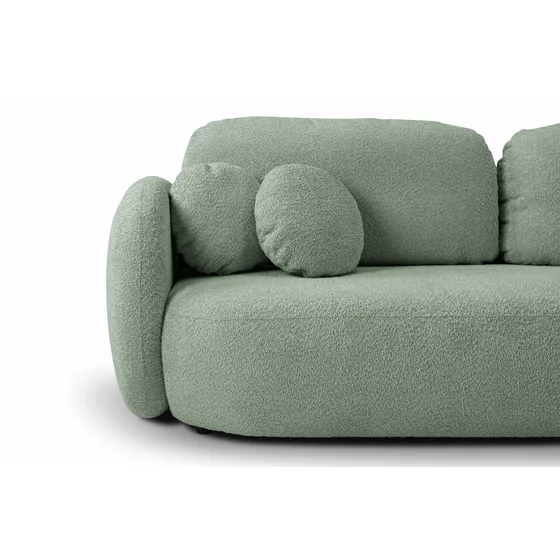 Canapea Extensibila Olio, 238x101x86.5 cm, Stofa - Verde Mint picture - 5