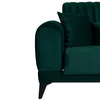Canapea Extensibila Poema,  235x92x90 cm, Stofa, Verde picture - 5