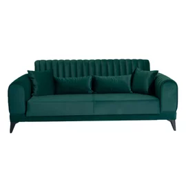 Canapea Extensibila Poema,  235x92x90 cm, Stofa, Verde