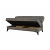 Canapea Extensibila Porta, 185x78x90 cm, Stofa, Maro picture - 3