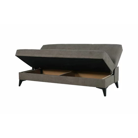 Canapea Extensibila Porta, 185x78x90 cm, Stofa, Maro picture - 3