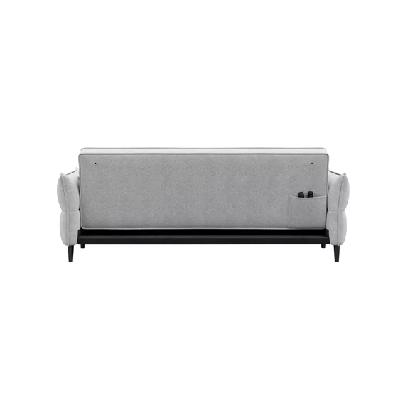 Canapea Extensibila Ravello, 217.5x86x85.5 cm, Stofa, Gri picture - 3