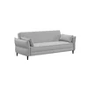 Canapea Extensibila Ravello, 217.5x86x85.5 cm, Stofa, Gri picture - 2