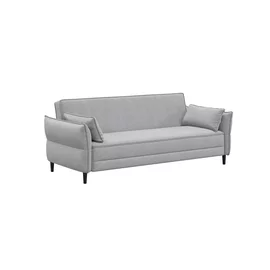 Canapea Extensibila Ravello, 217.5x86x85.5 cm, Stofa, Gri